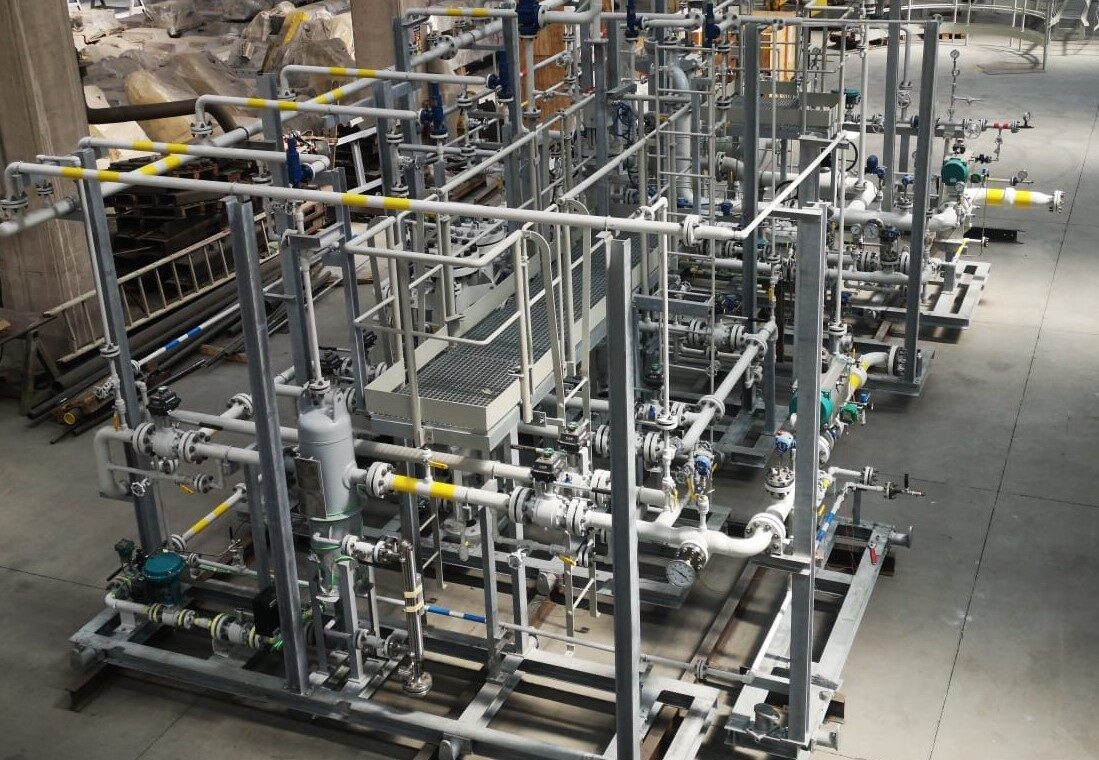 Doğalgaz skid filtrasyonu ve Gemlik Gübre Üre Gübresi dozajı projesi