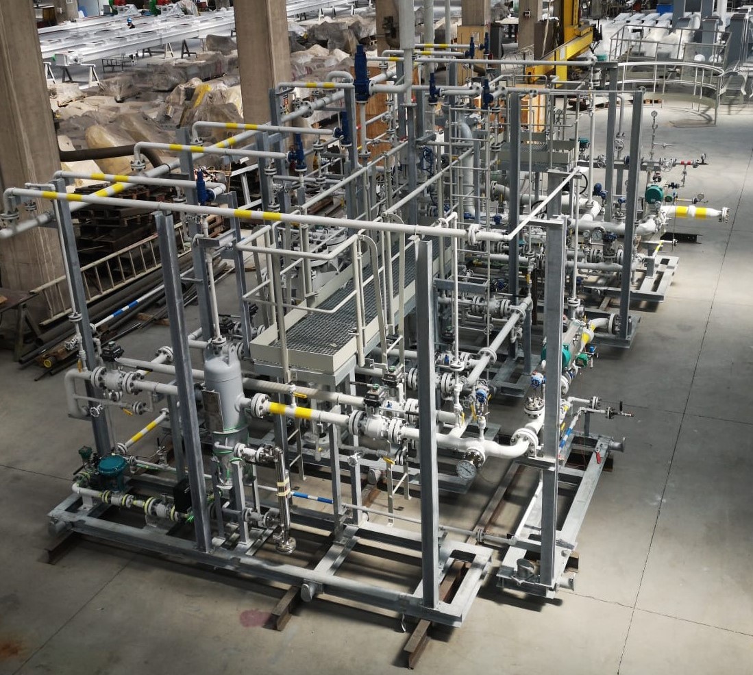 progetto gas naturale skid filtrazione