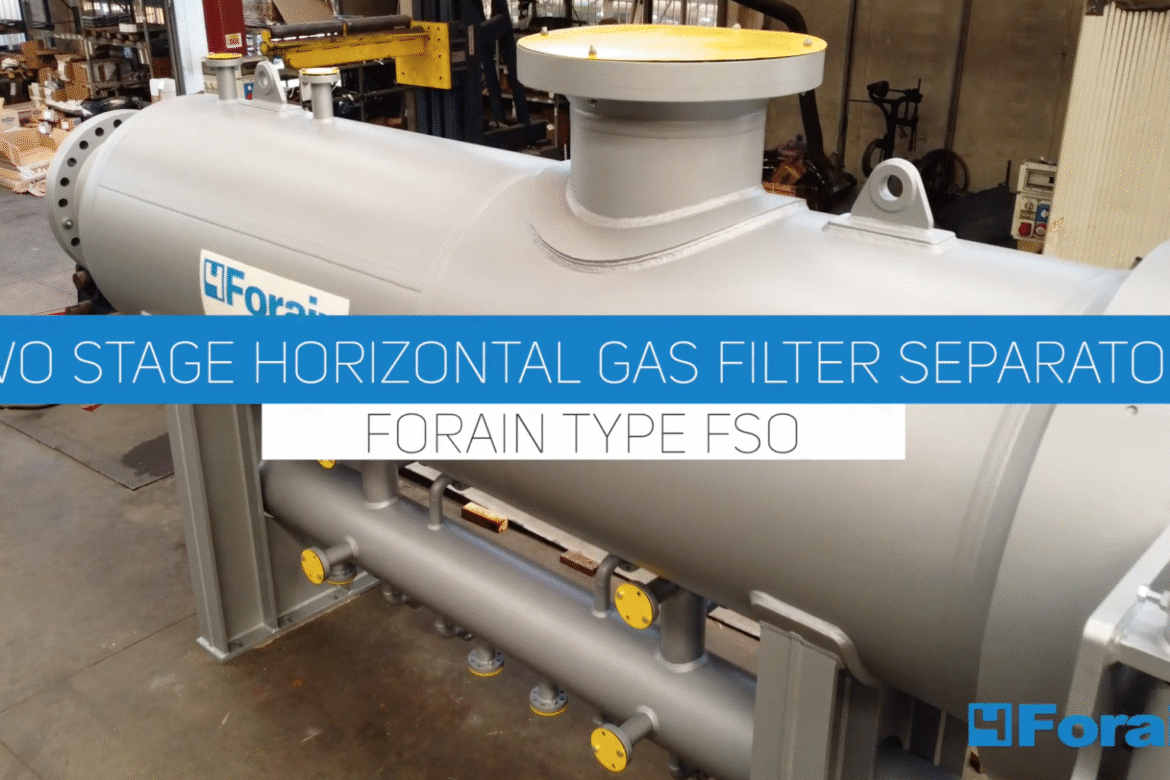İki aşamalı gaz ayırıcı filtre – Model Forain FSO