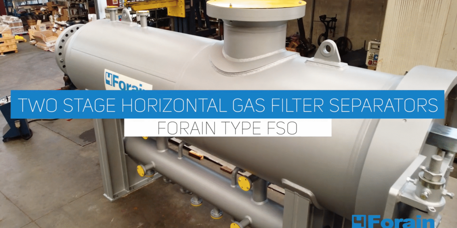 İki aşamalı gaz ayırıcı filtre – Model Forain FSO