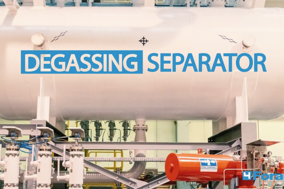 Degassing separator
