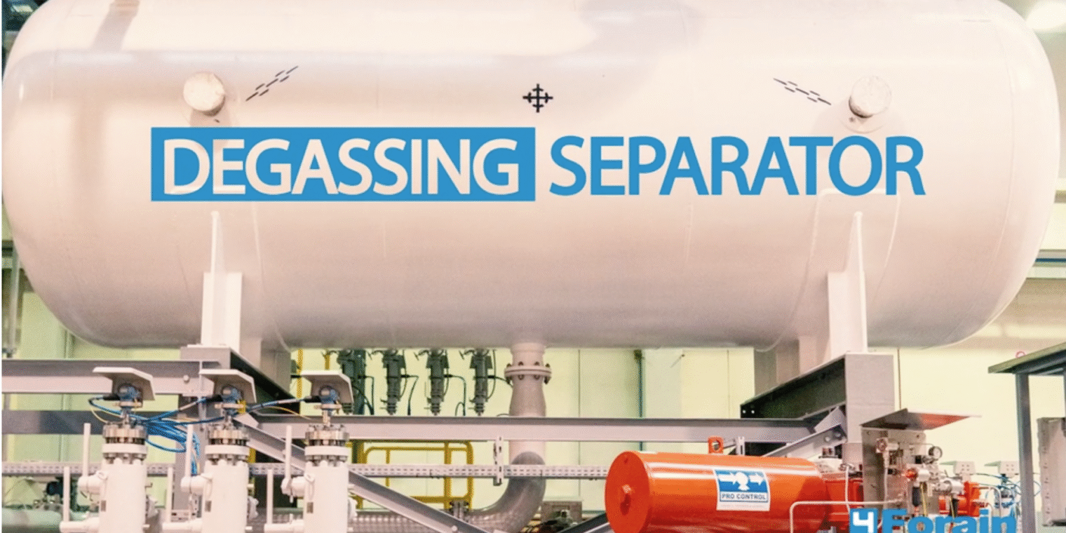 Degassing separator
